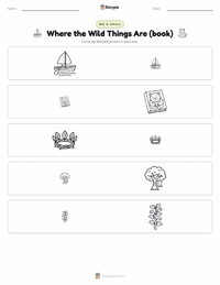 Where the Wild Things Are (book) printable worksheet preview