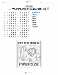 Where the Wild Things Are (book) printable worksheet preview