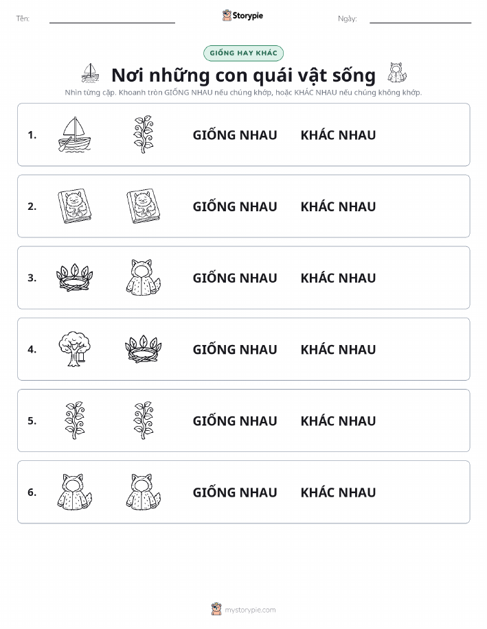 Giống Hay Khác