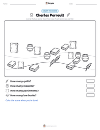 Charles Perrault printable worksheet preview