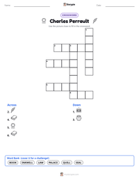 Charles Perrault printable worksheet preview