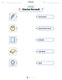 Charles Perrault printable worksheet preview