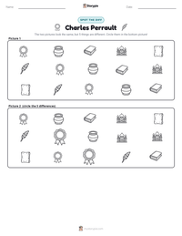 Charles Perrault printable worksheet preview