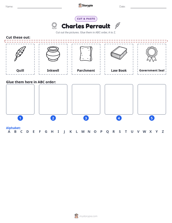 Cut & Paste Alphabet