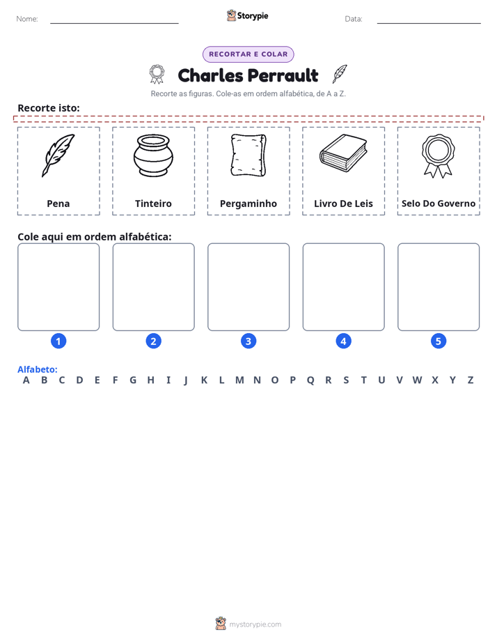 Recortar & Colar Alfabeto