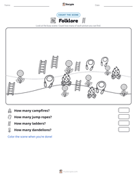 Folklore printable worksheet preview