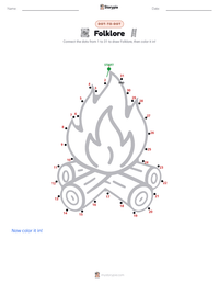 Folklore printable worksheet preview