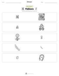 Folklore printable worksheet preview