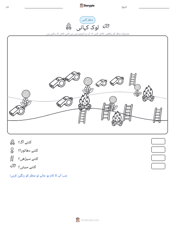 گنتی کا منظر