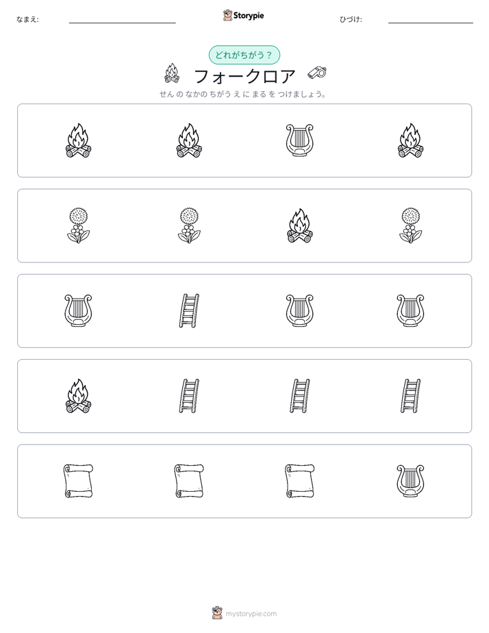 異なるものを見つけよう
