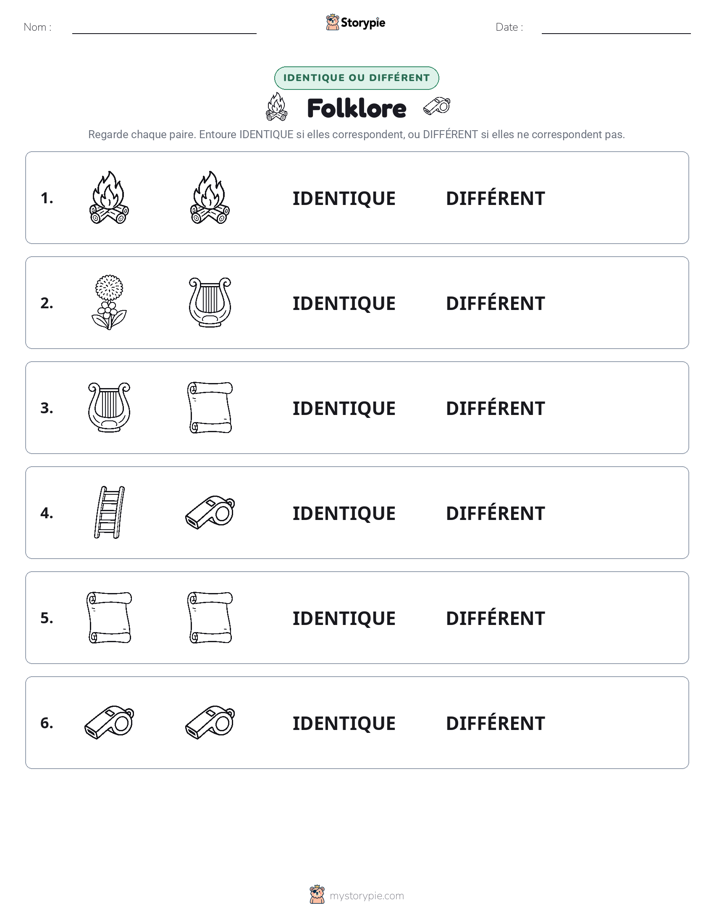 Identique ou Différent