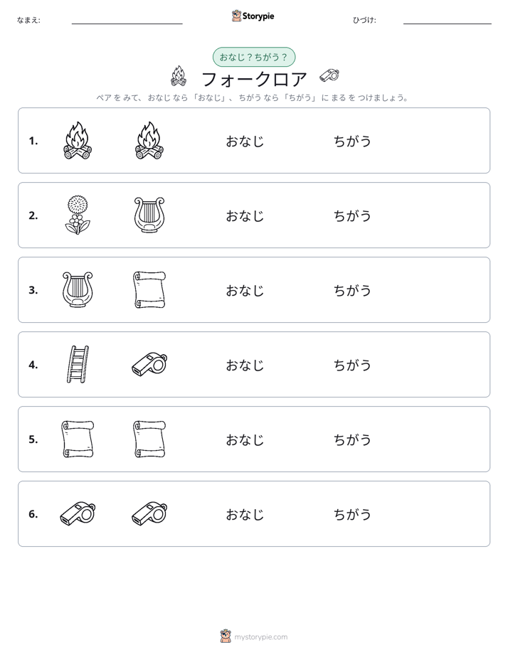 同じか違うか