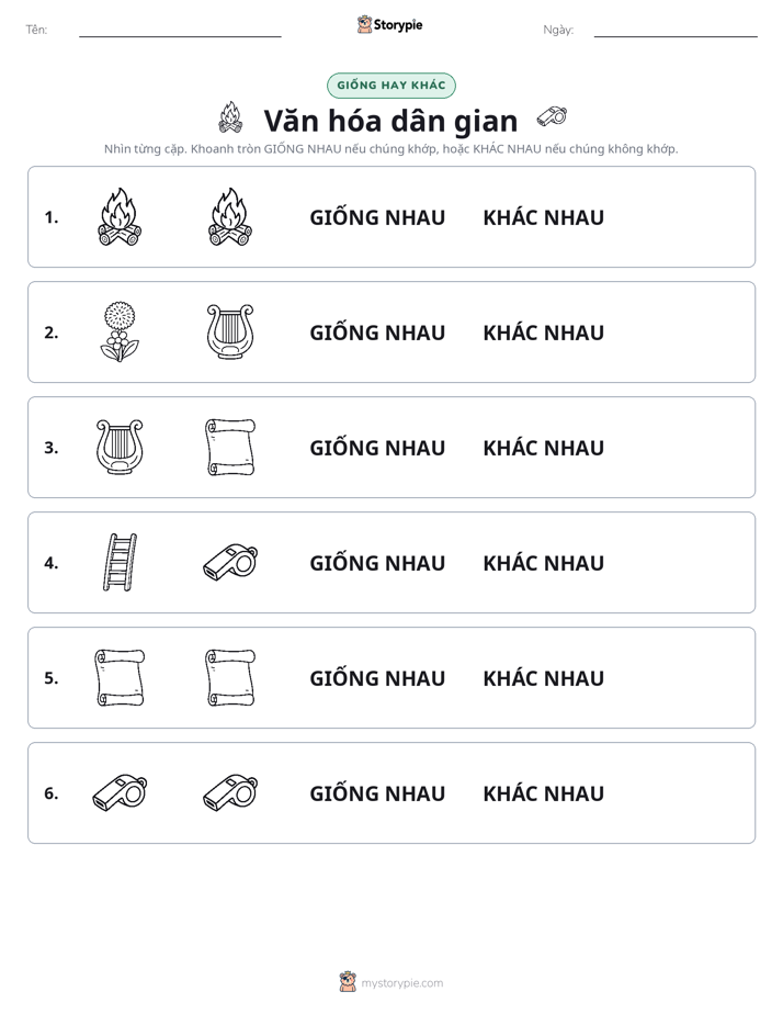 Giống Hay Khác
