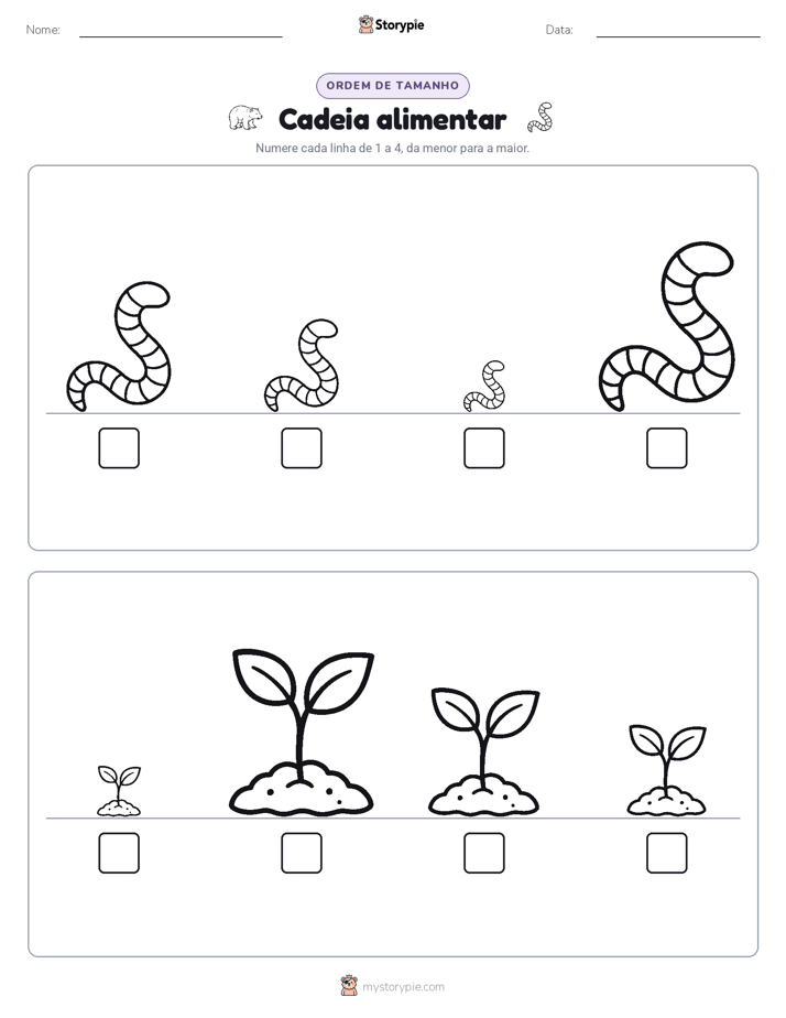 Ordem de Tamanho