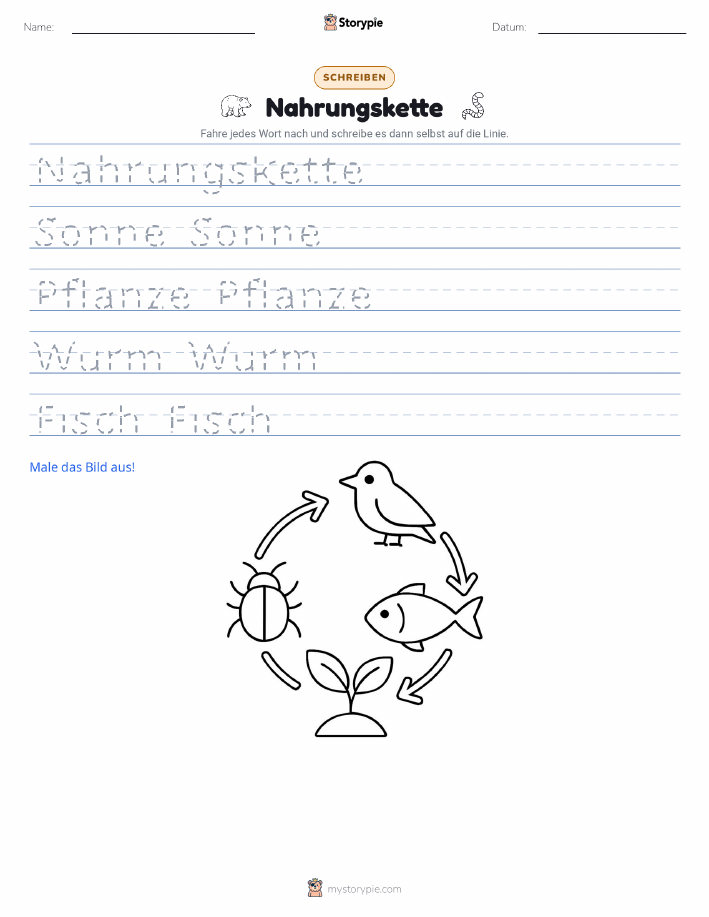 Schreibübung