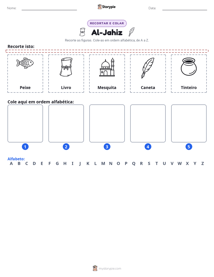 Recortar & Colar Alfabeto