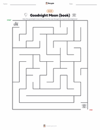 Goodnight Moon (book) printable worksheet preview