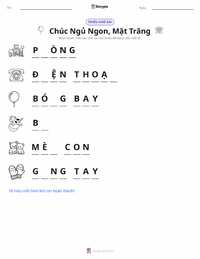 Xem trước tài liệu in sẵn Chúc Bé Ngủ Ngon