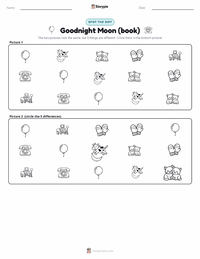 Goodnight Moon (book) printable worksheet preview