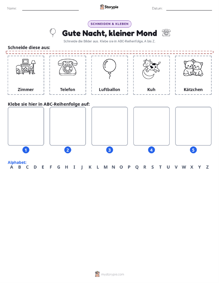 Schneiden & Einfügen Alphabet