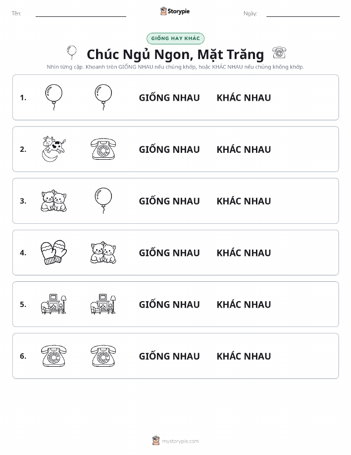Giống Hay Khác