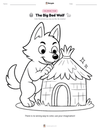 The Big Bad Wolf printable worksheet preview