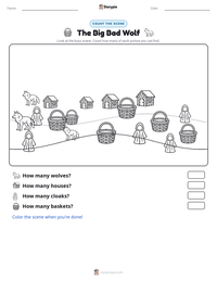 The Big Bad Wolf printable worksheet preview