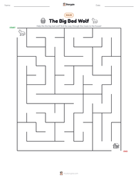 The Big Bad Wolf printable worksheet preview