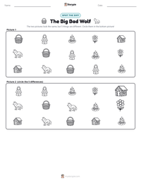 The Big Bad Wolf printable worksheet preview