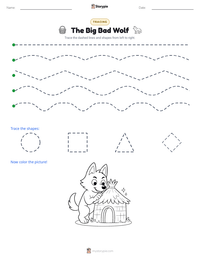 The Big Bad Wolf printable worksheet preview