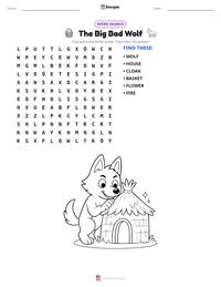 The Big Bad Wolf printable worksheet preview
