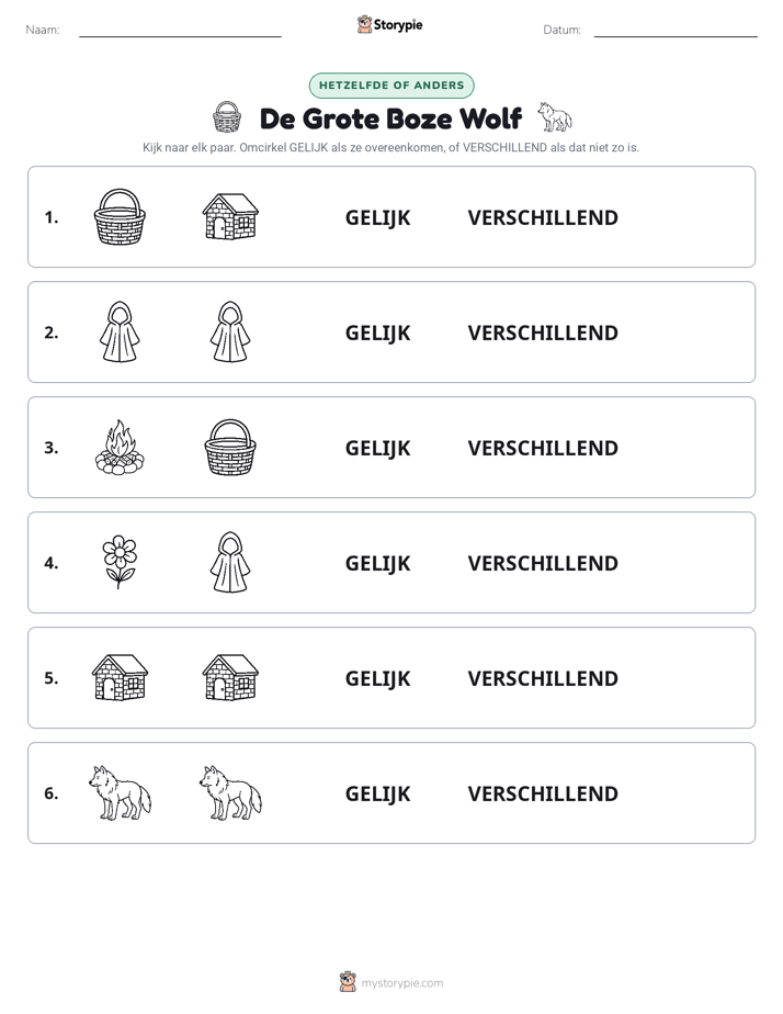 Zelfde of Verschillend