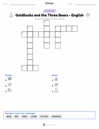 Goldilocks and the Three Bears - English printable worksheet preview