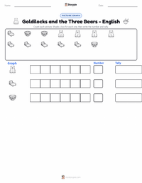 Goldilocks and the Three Bears - English printable worksheet preview