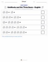 Goldilocks and the Three Bears - English printable worksheet preview