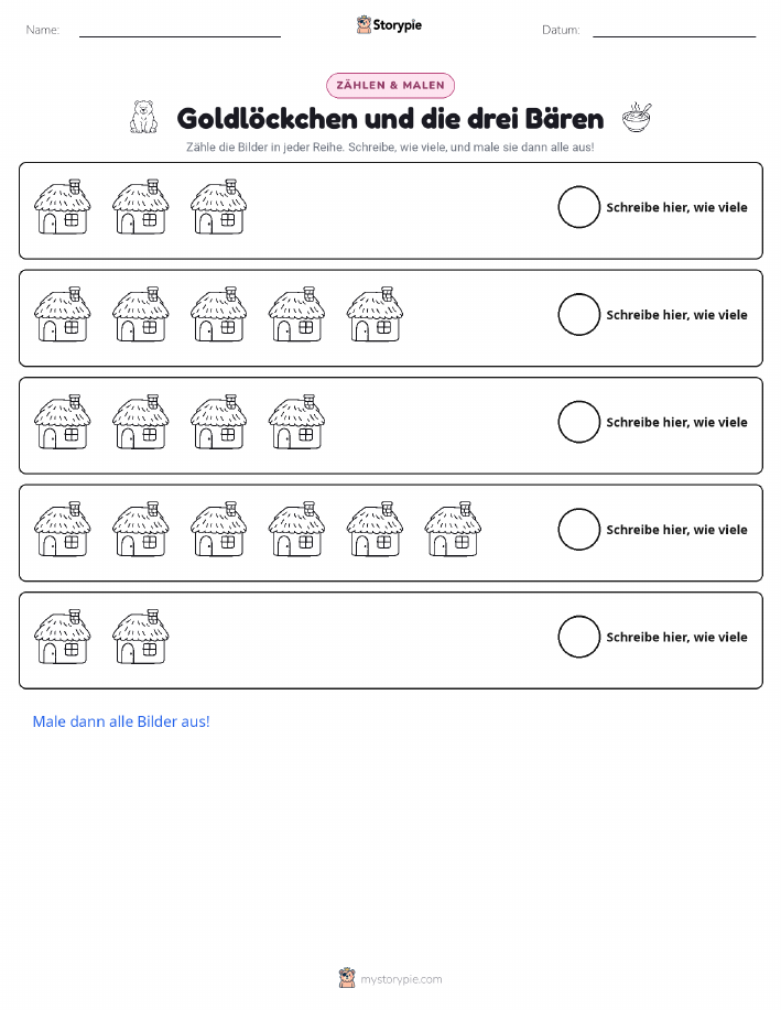 Zählen & Ausmalen