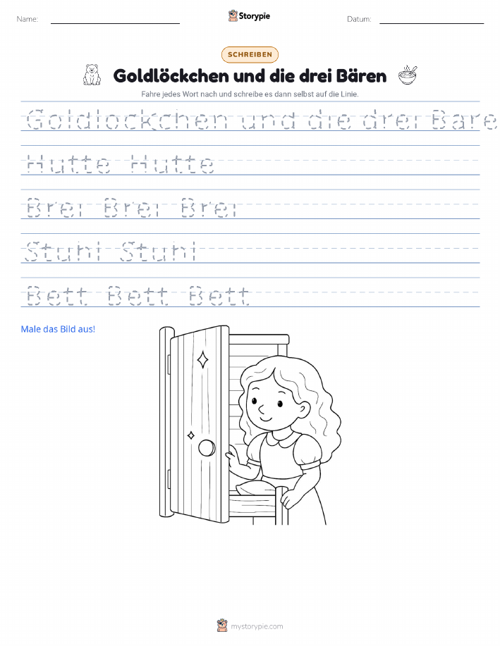 Schreibübung