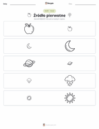 Podgląd drukowalnego arkusza ćwiczeń Fotosynteza
