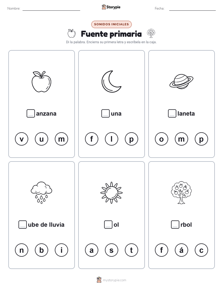 Sonidos Iniciales