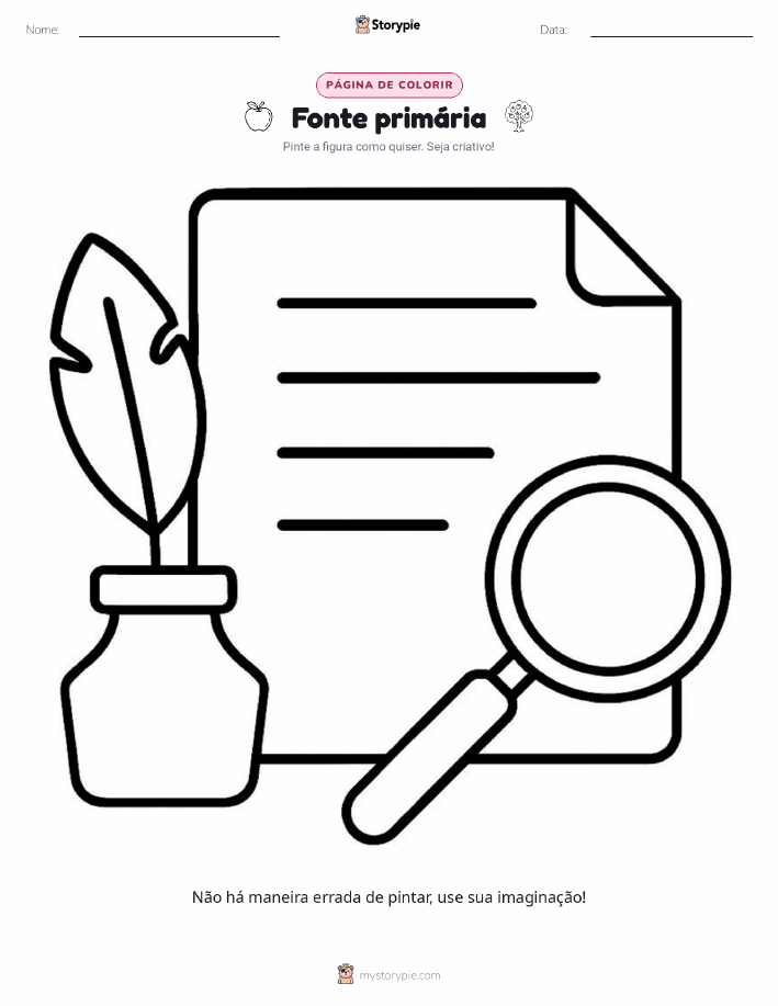 Página para colorir