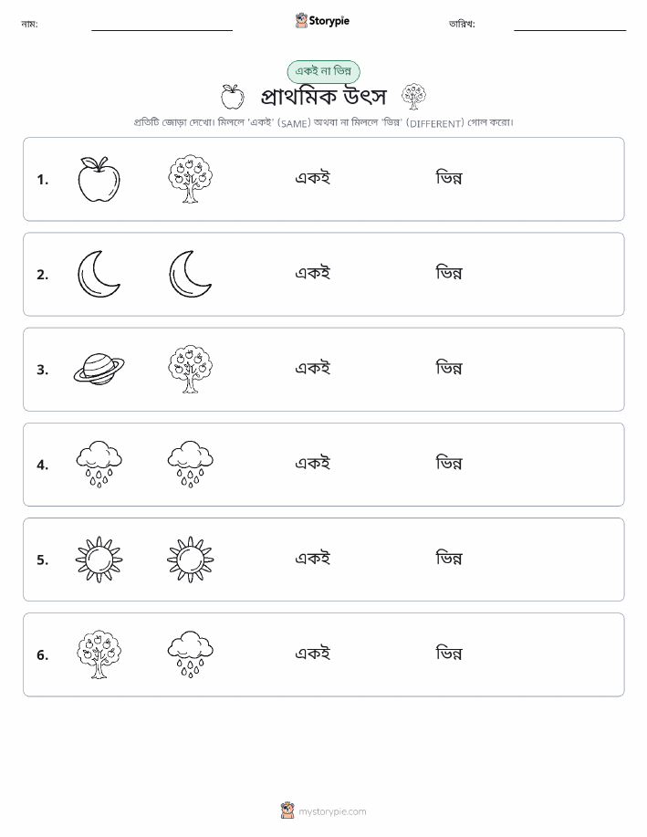 একই বা ভিন্ন