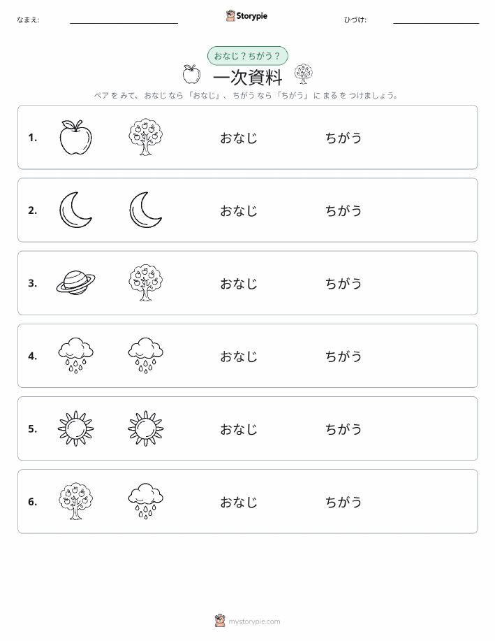 同じか違うか