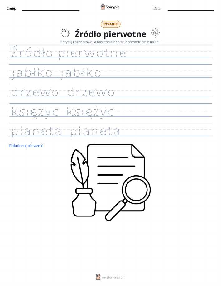 Ćwiczenie Pisania