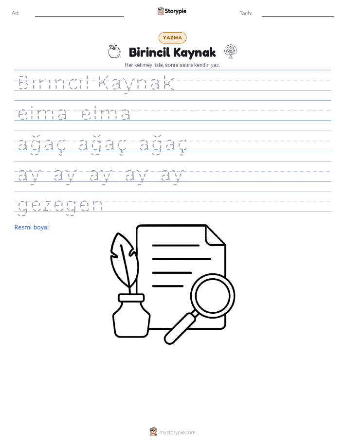 Yazma Pratiği