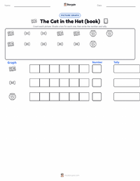 The Cat in the Hat (book) printable worksheet preview
