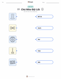 Xem trước tài liệu in sẵn Chú Mèo Đội Mũ (sách)