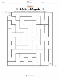 Anteprima della scheda stampabile di Il gatto col cappello (libro)