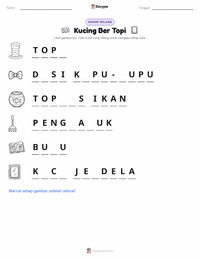 Prabaca lembar kerja cetak The Cat in the Hat (buku)