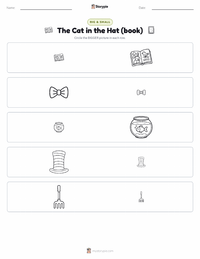 The Cat in the Hat (book) printable worksheet preview