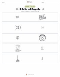 Anteprima della scheda stampabile di Il gatto col cappello (libro)